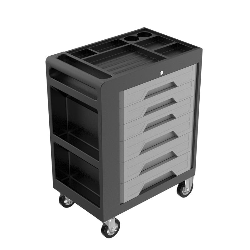 Kutija za alat za teške uvjete rotacijskog kalupljenja, kolica za alat sa 7 ladica, s opcijskim setom ručnog alata